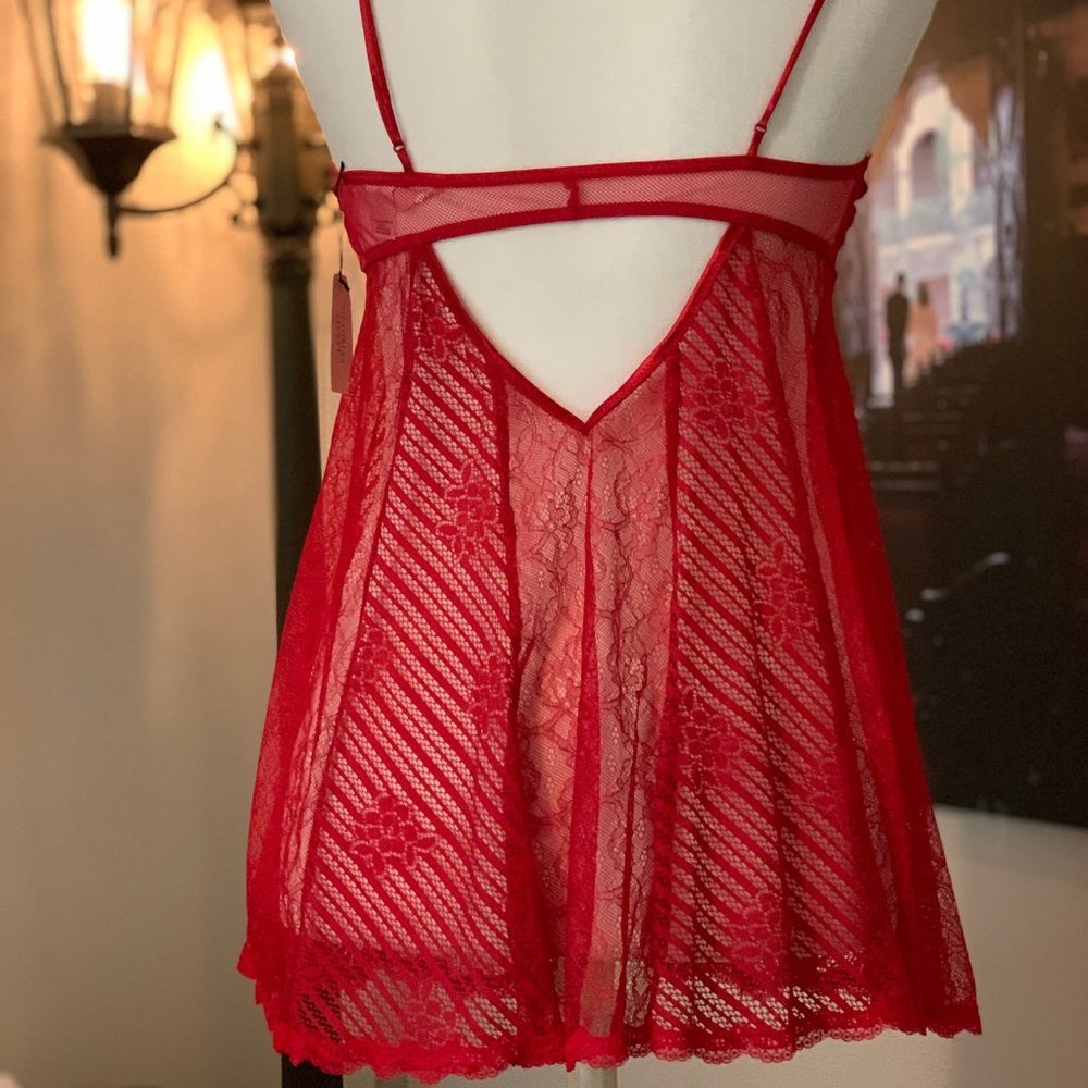 Victoria's Secret Red Slip Baby Doll - Picture 2 of 2